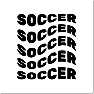 Soccer, Funny, Word Repeat Posters and Art